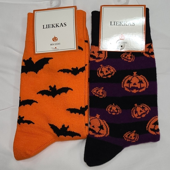 Halloween 2 pairs socks - Picture 3 of 16